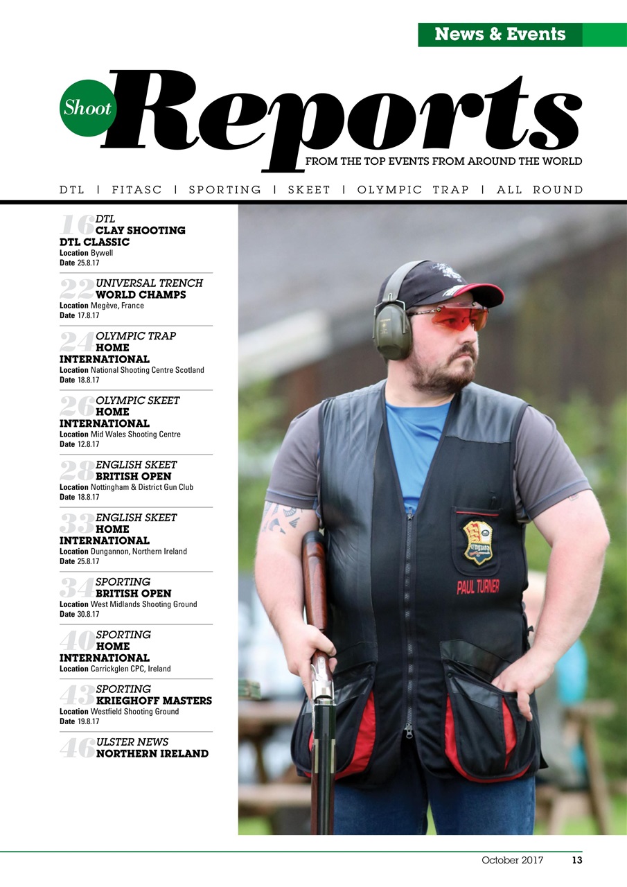 Clay Shooting Preview Pages