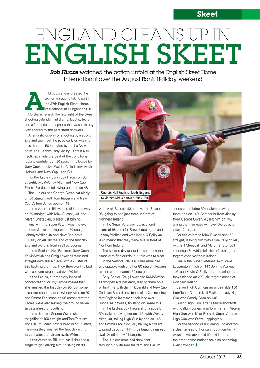Clay Shooting Preview Pages