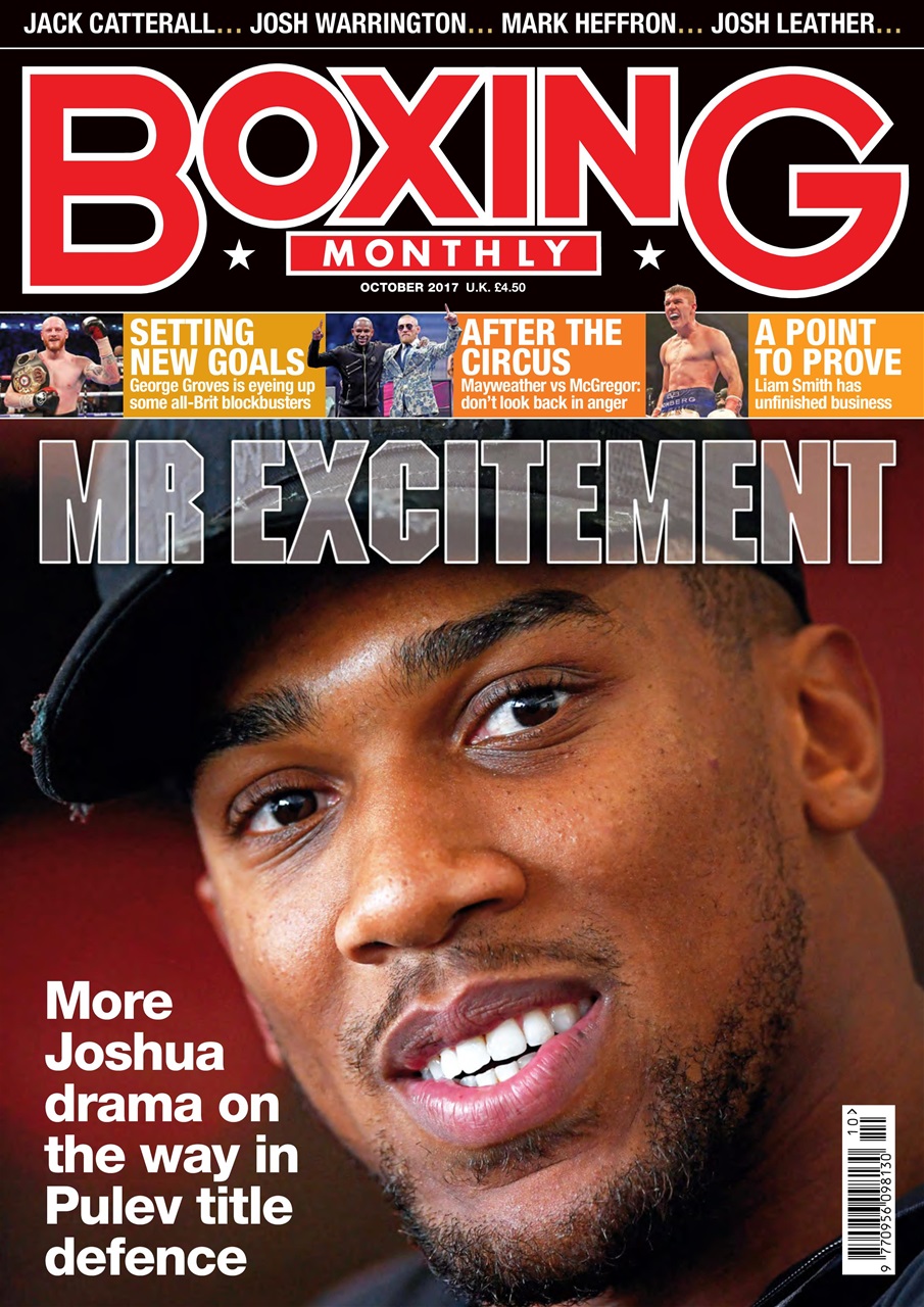 Boxing Monthly Magazine - October 2017 Back Issue