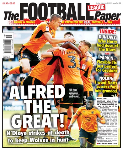 The Football League Paper issue 24th September 2017