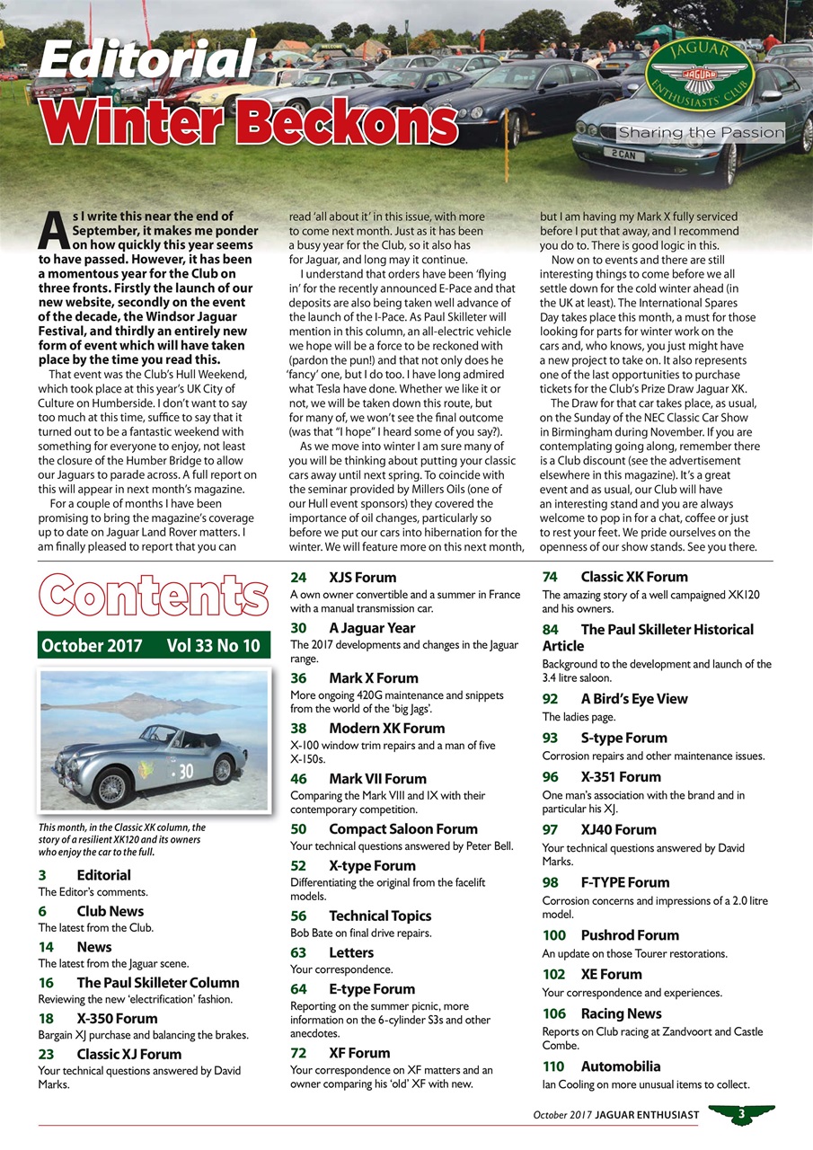 Jaguar Enthusiast Preview Pages