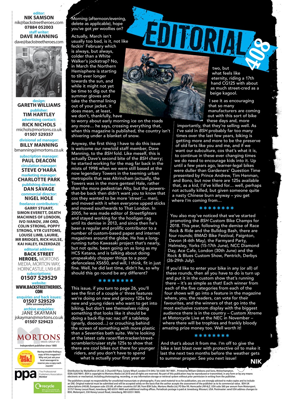 Back Street Heroes Preview Pages