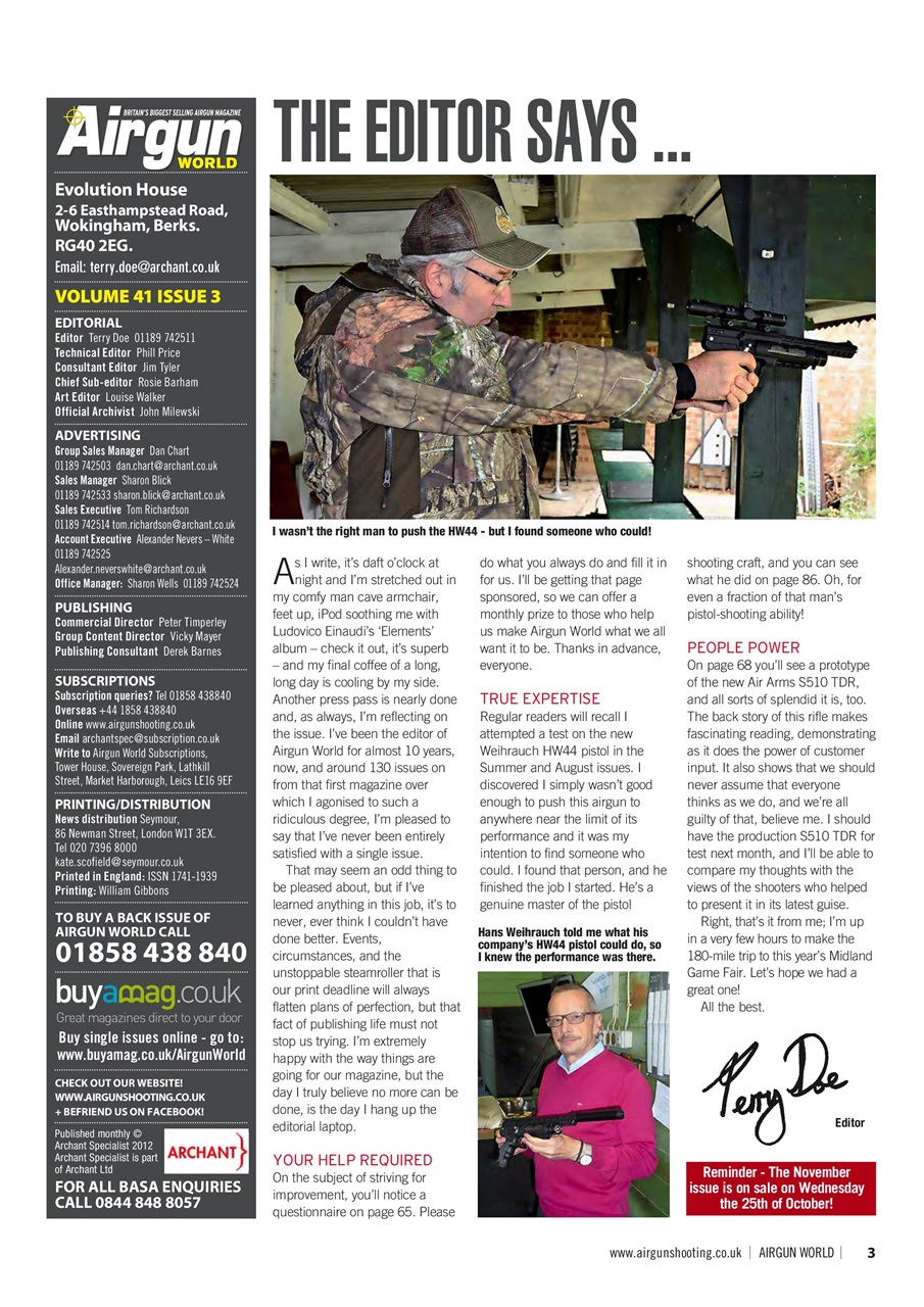 Airgun World Preview Pages