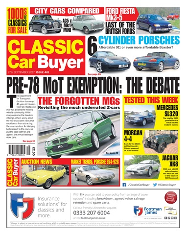 Classic Car Buyer issue 27 September 2017