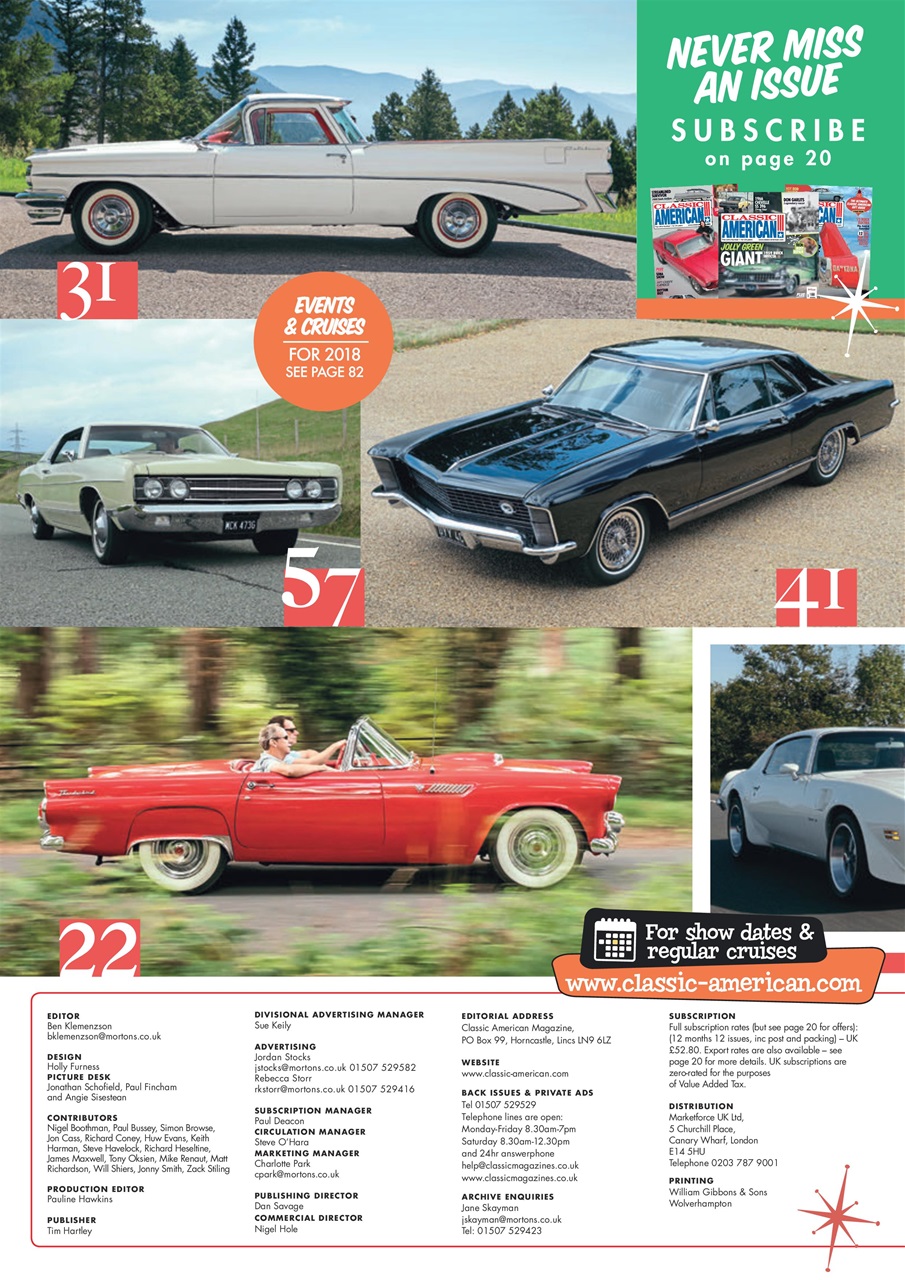 Classic American Magazine Preview Pages