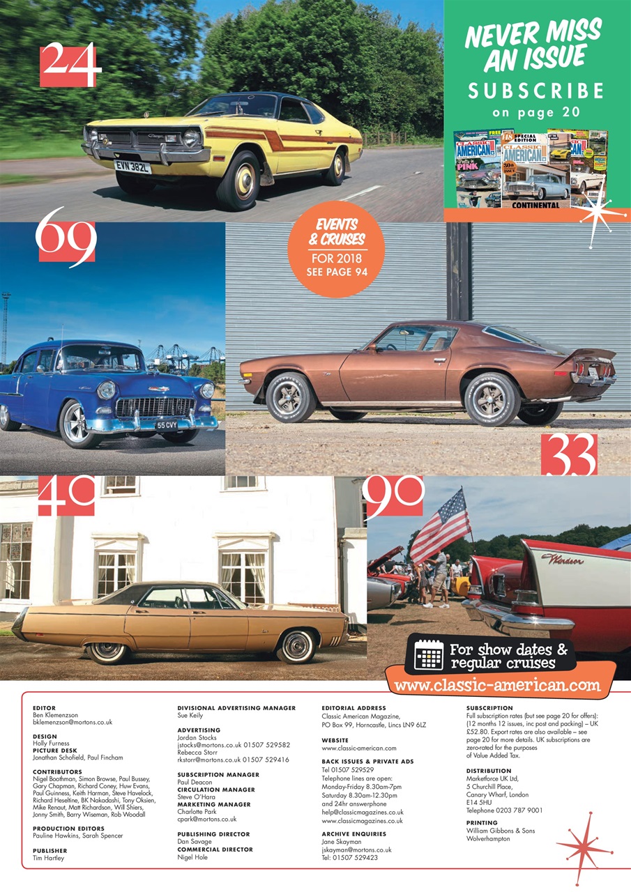 Classic American Magazine Preview Pages