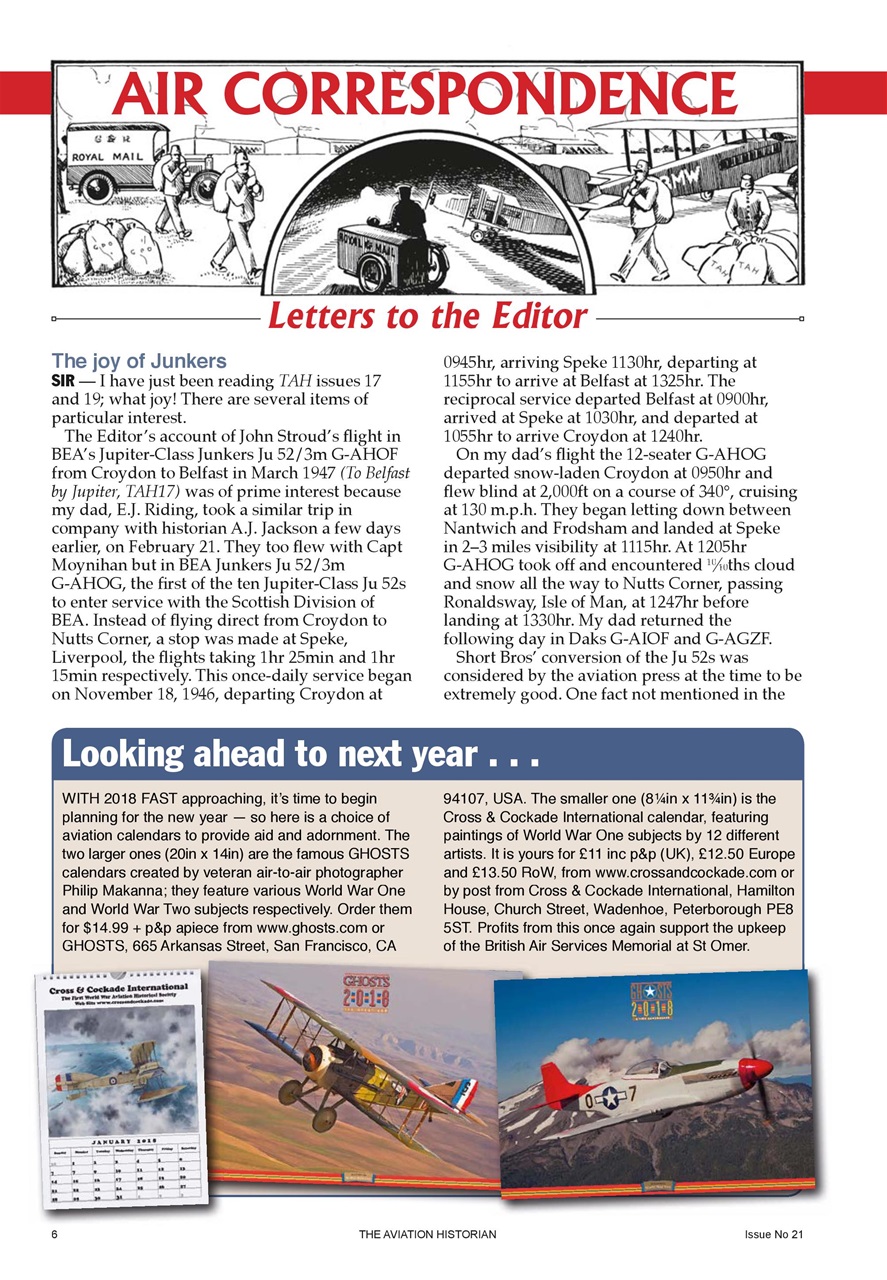 The Aviation Historian Magazine Preview Pages