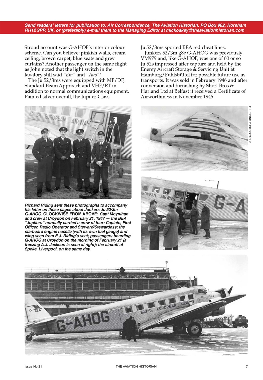 The Aviation Historian Magazine Preview Pages