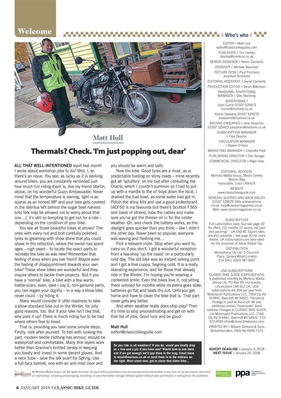 Classic Bike Guide Preview Pages