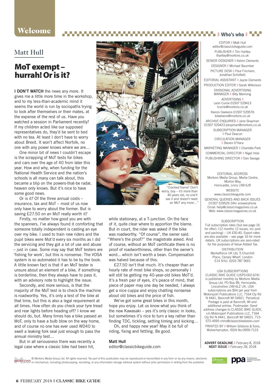 Classic Bike Guide Preview Pages