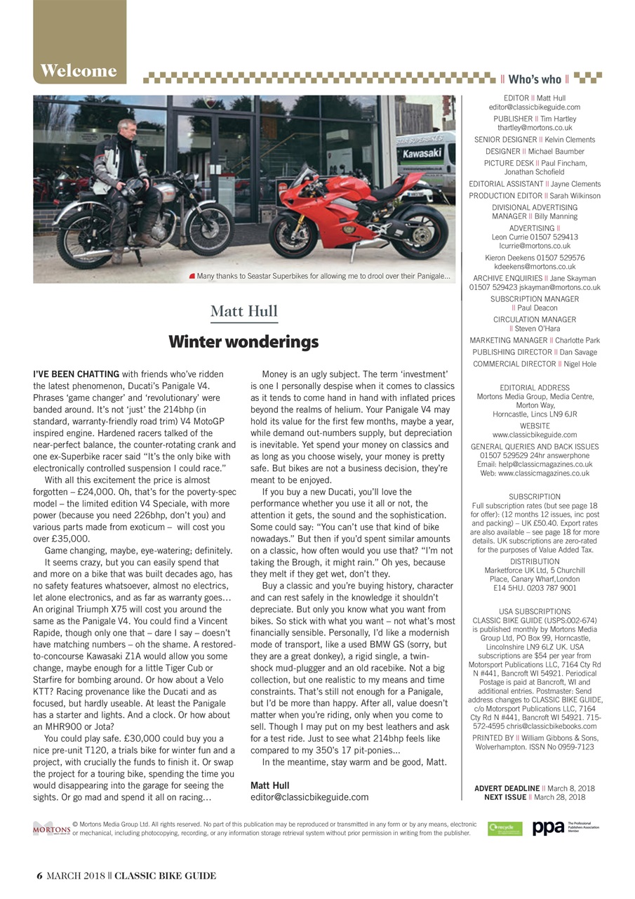 Classic Bike Guide Preview Pages