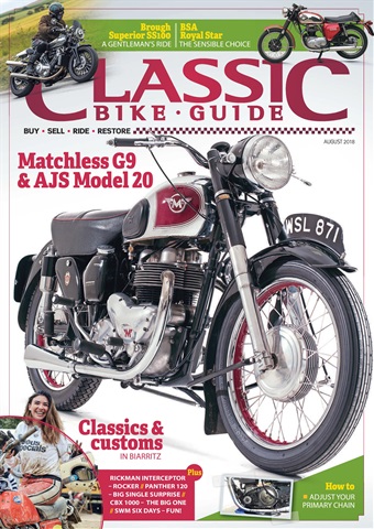 Classic Bike Guide issue August 2018