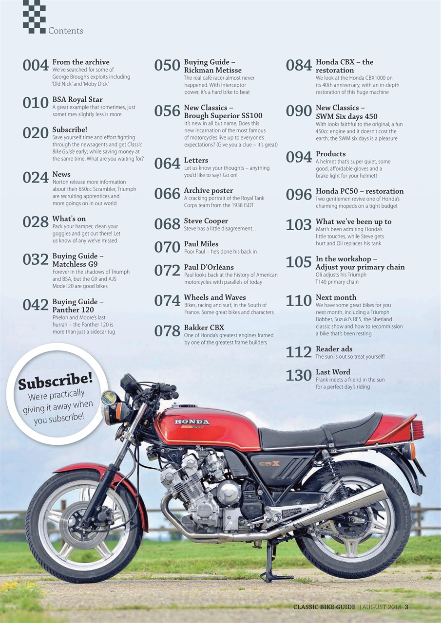 Classic Bike Guide Preview Pages