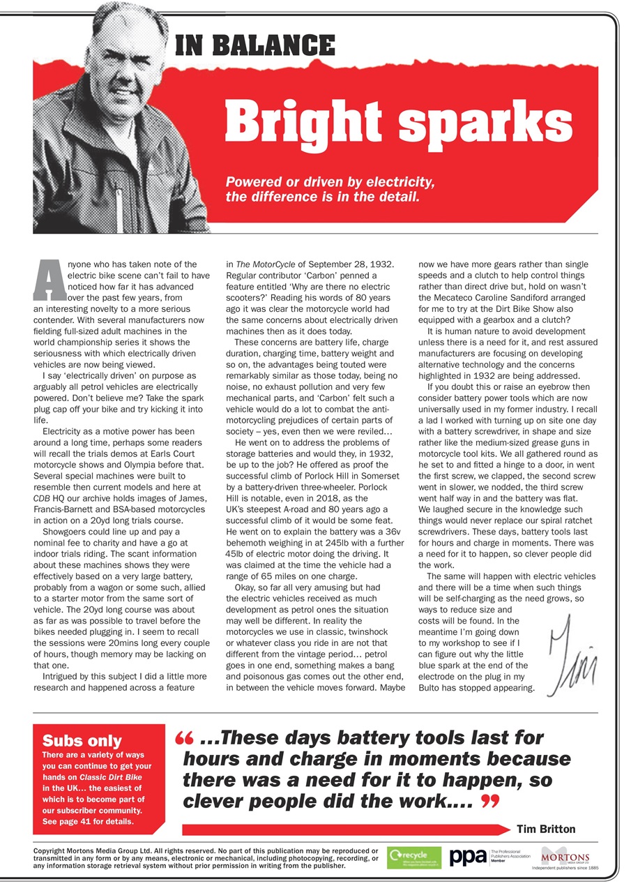 Classic Dirt Bike Preview Pages