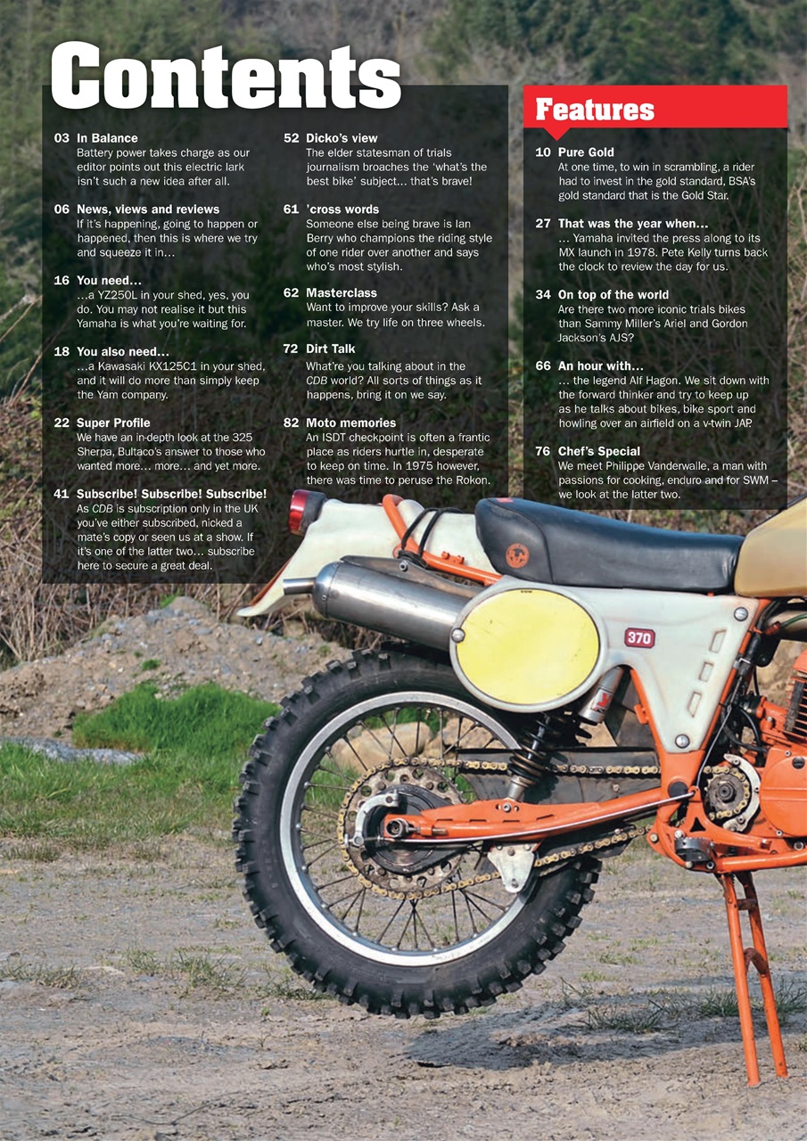 Classic Dirt Bike Preview Pages