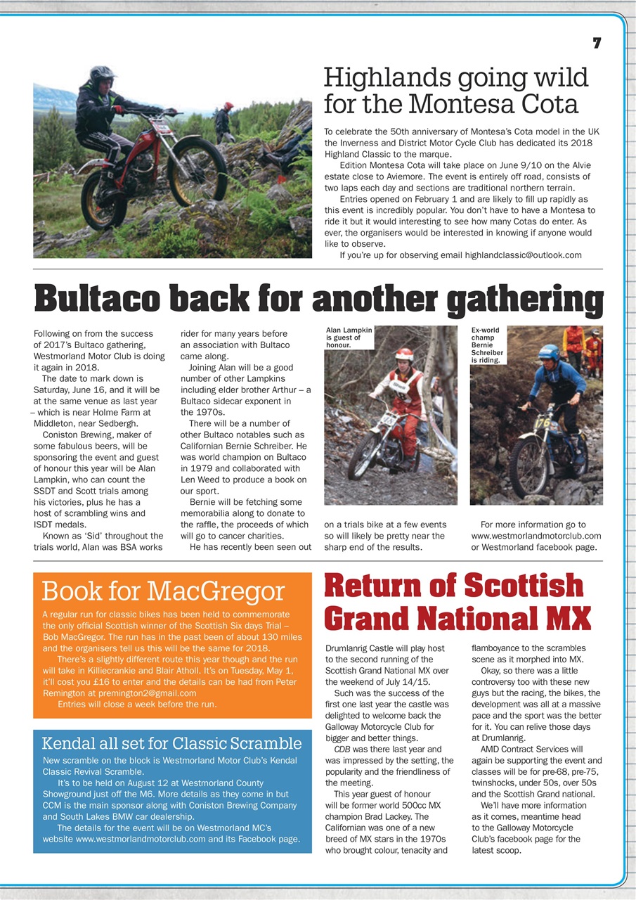 Classic Dirt Bike Preview Pages