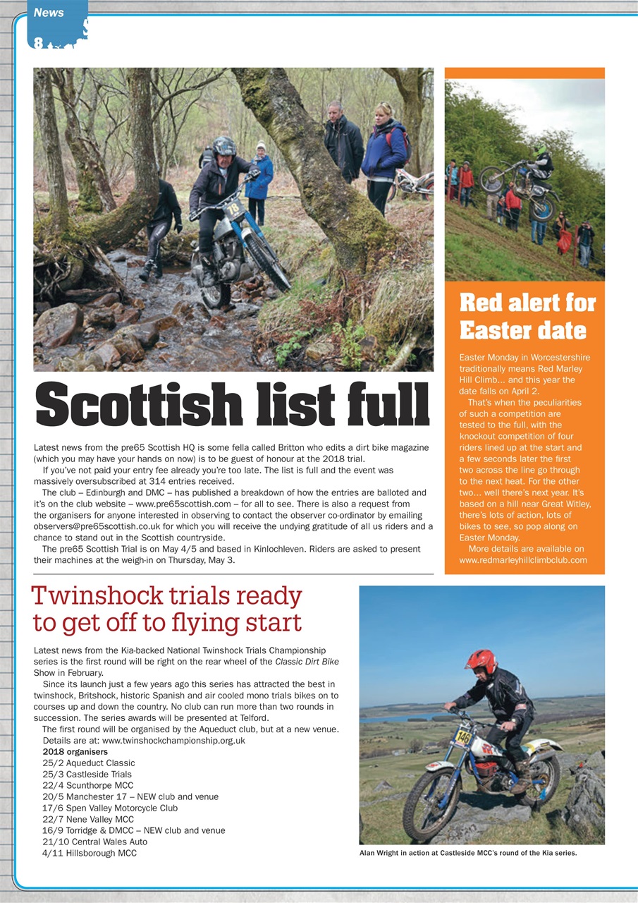 Classic Dirt Bike Preview Pages