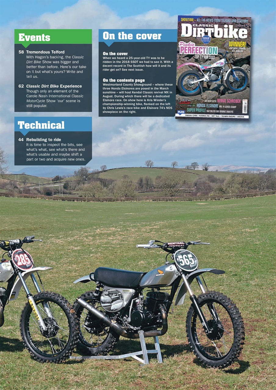 Classic Dirt Bike Preview Pages