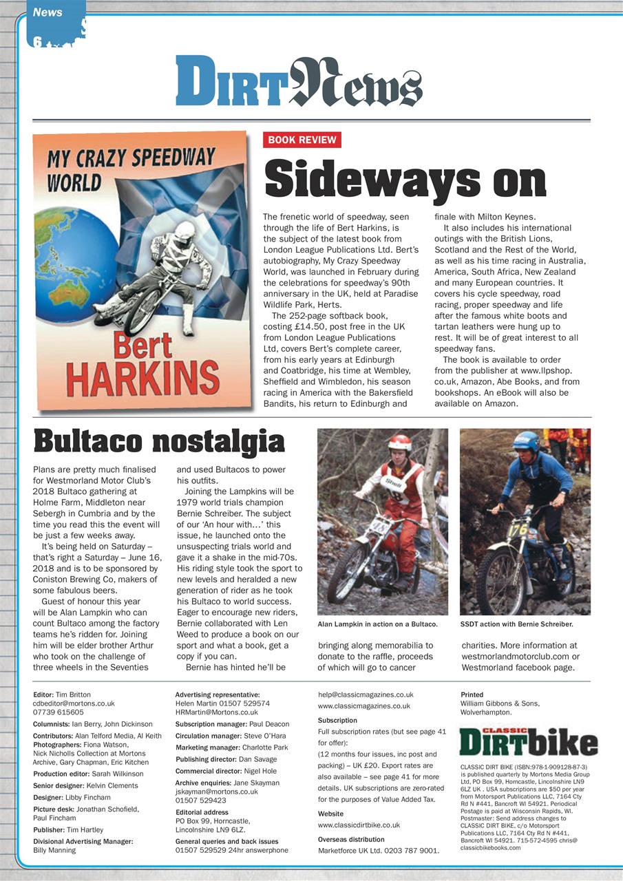 Classic Dirt Bike Preview Pages