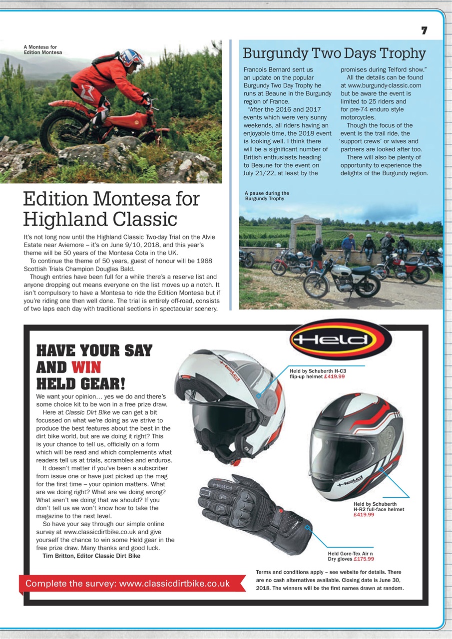 Classic Dirt Bike Preview Pages