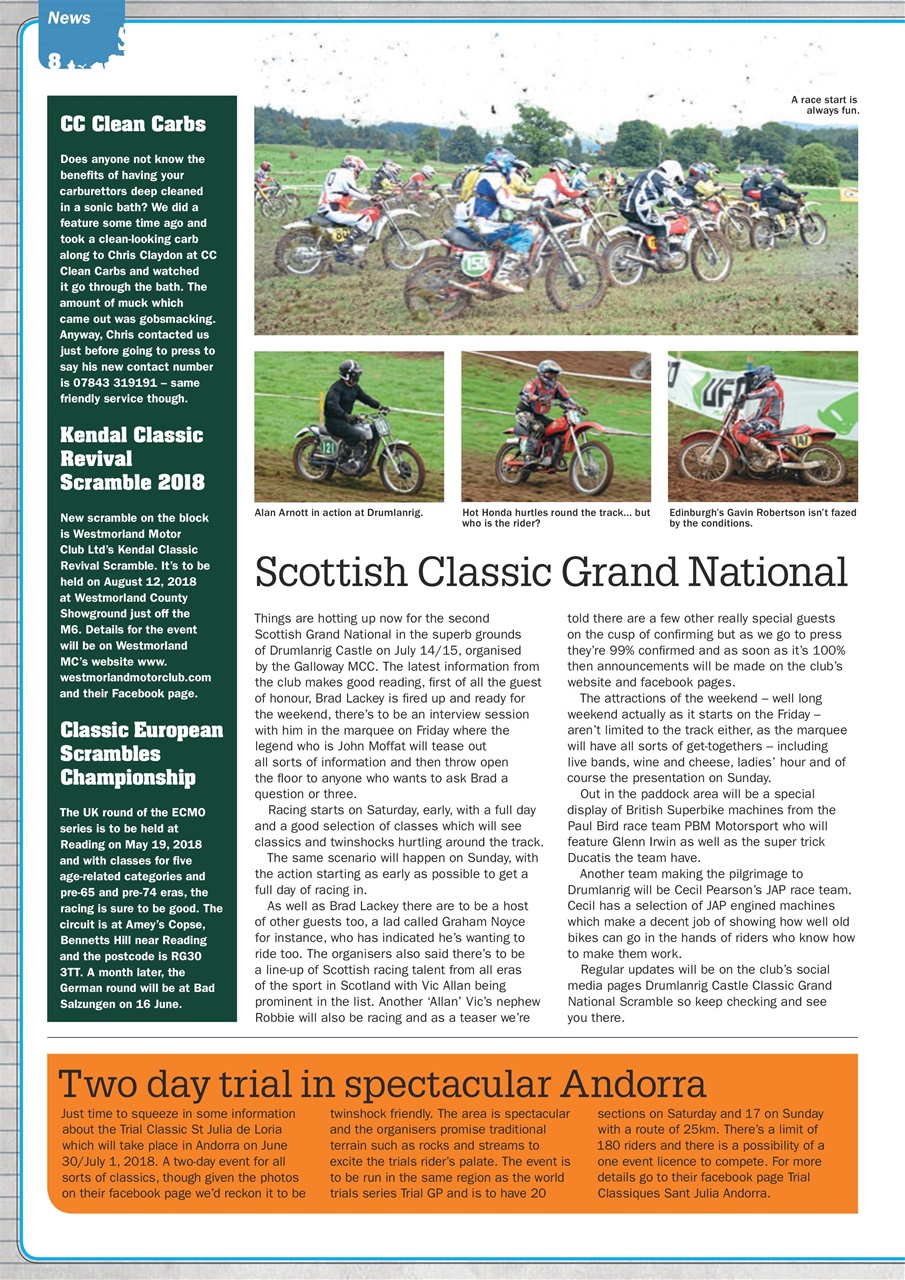 Classic Dirt Bike Preview Pages