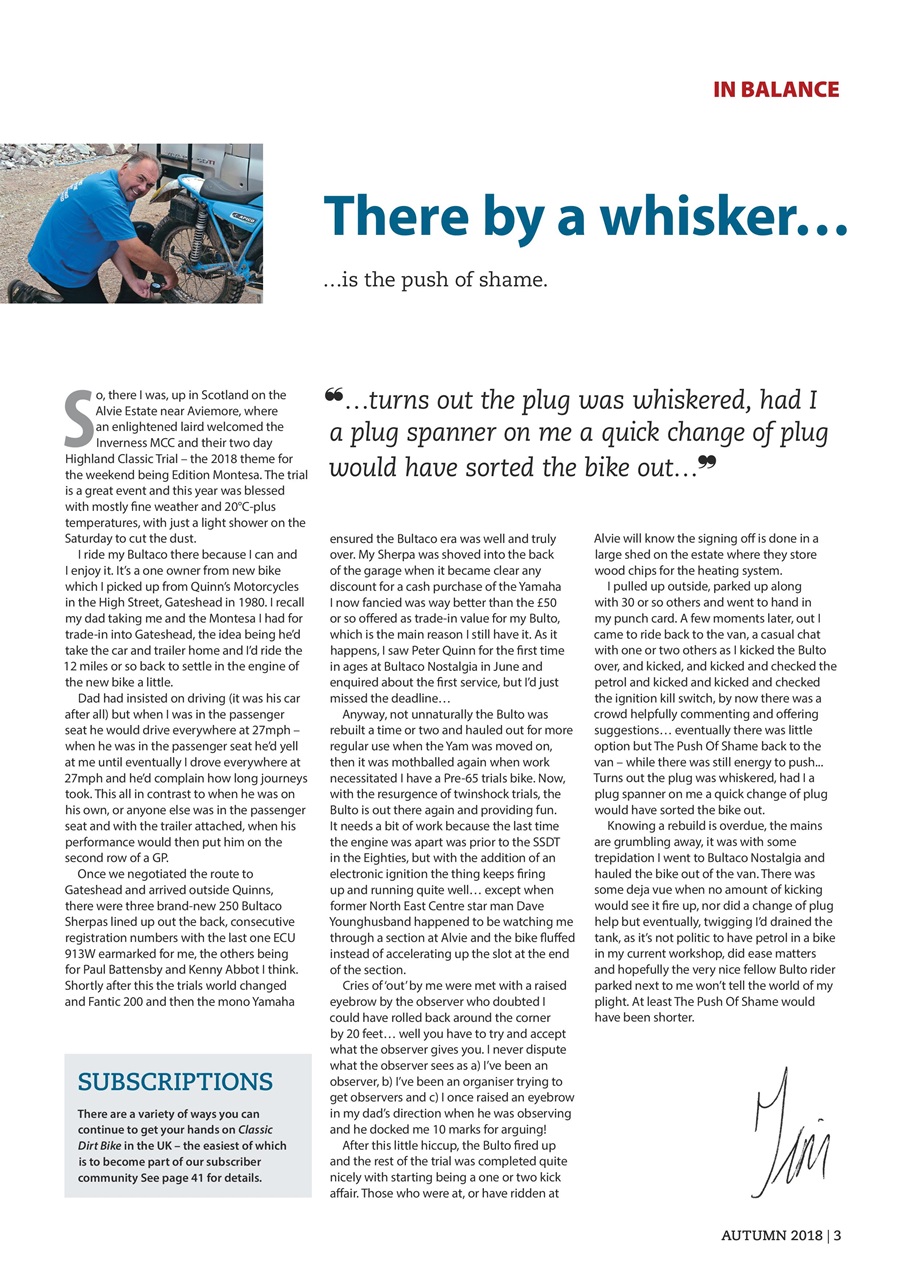 Classic Dirt Bike Preview Pages