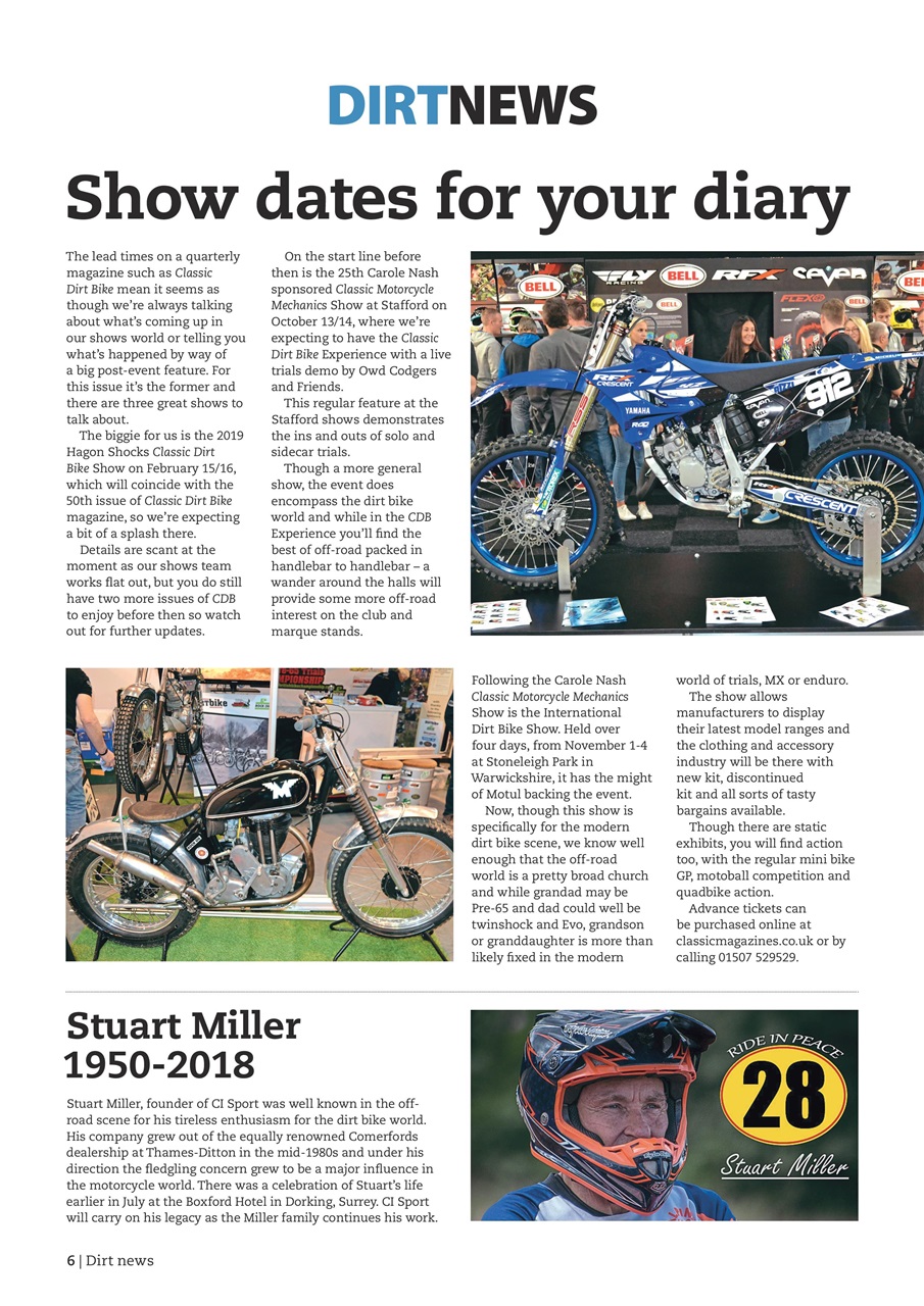 Classic Dirt Bike Preview Pages