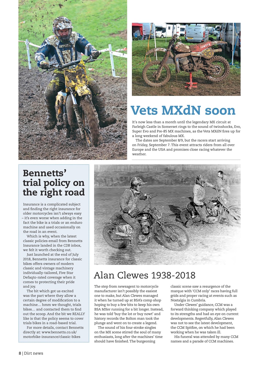 Classic Dirt Bike Preview Pages