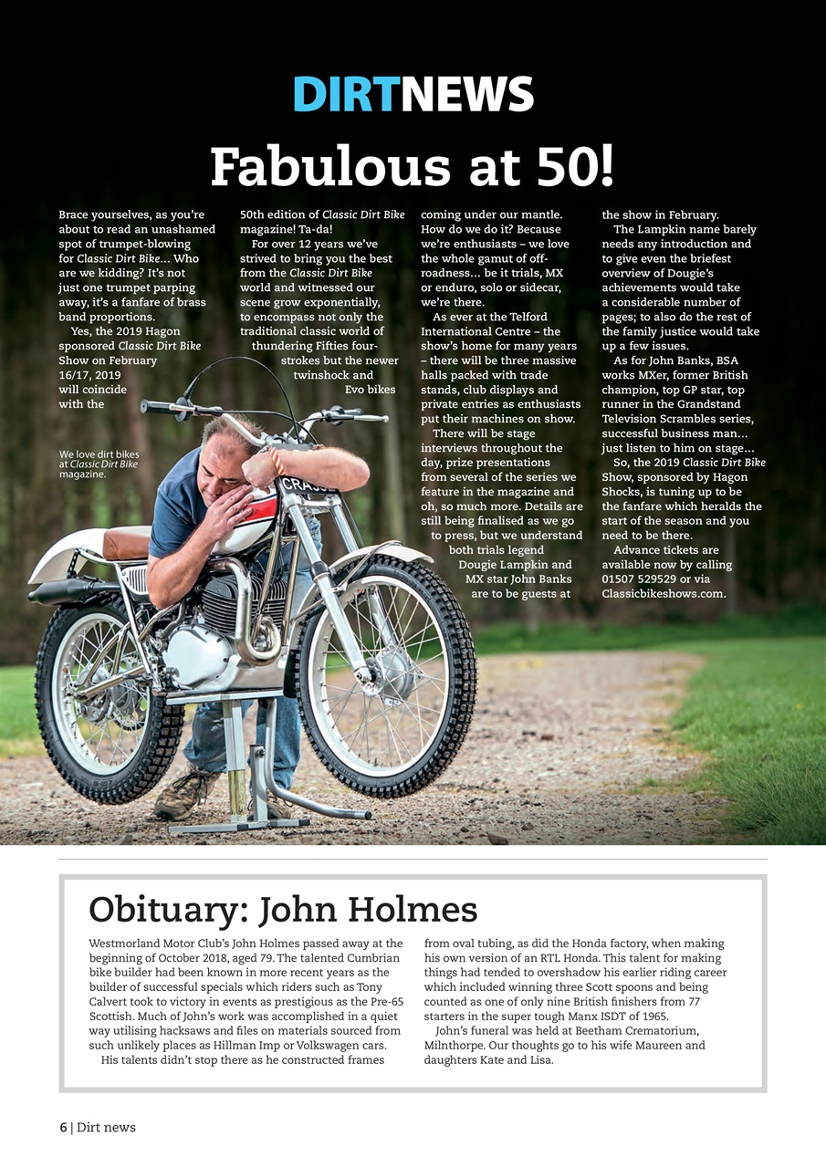 Classic Dirt Bike Preview Pages