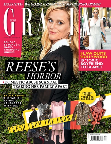 Grazia issue 2nd October 2017