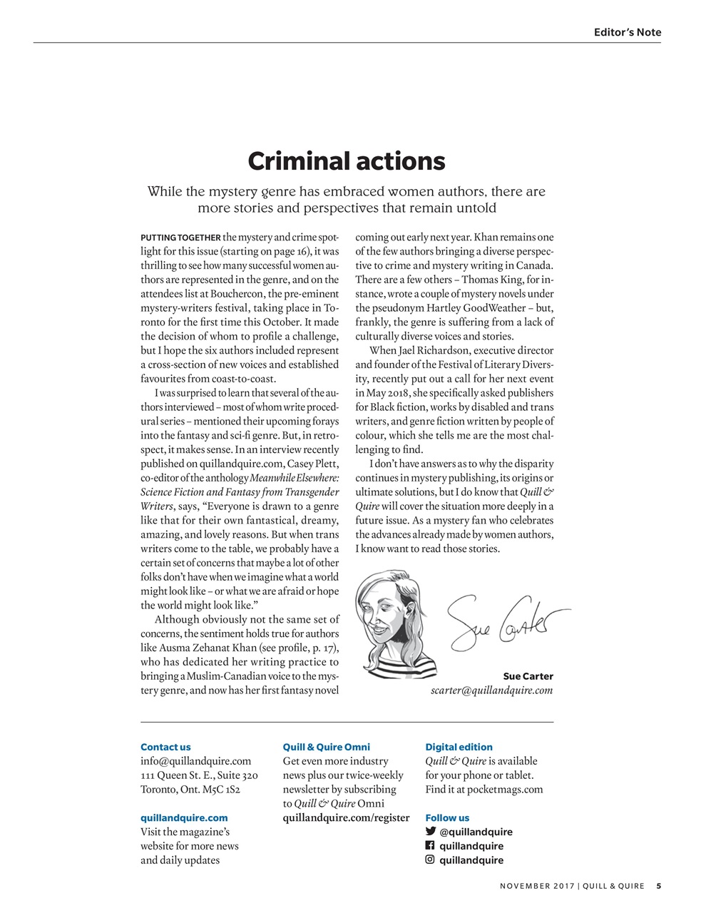 Quill & Quire Preview Pages