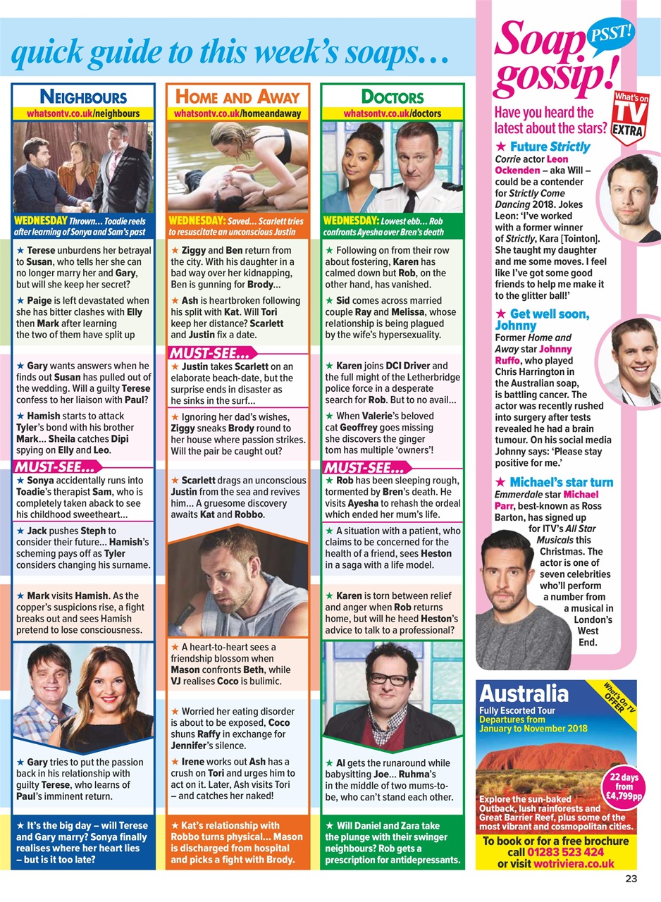 What's on TV Preview Pages