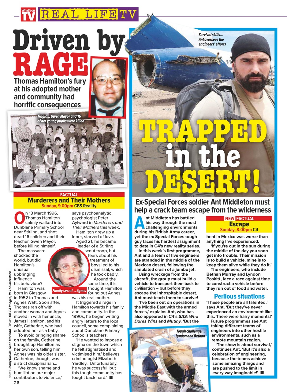 What's on TV Preview Pages
