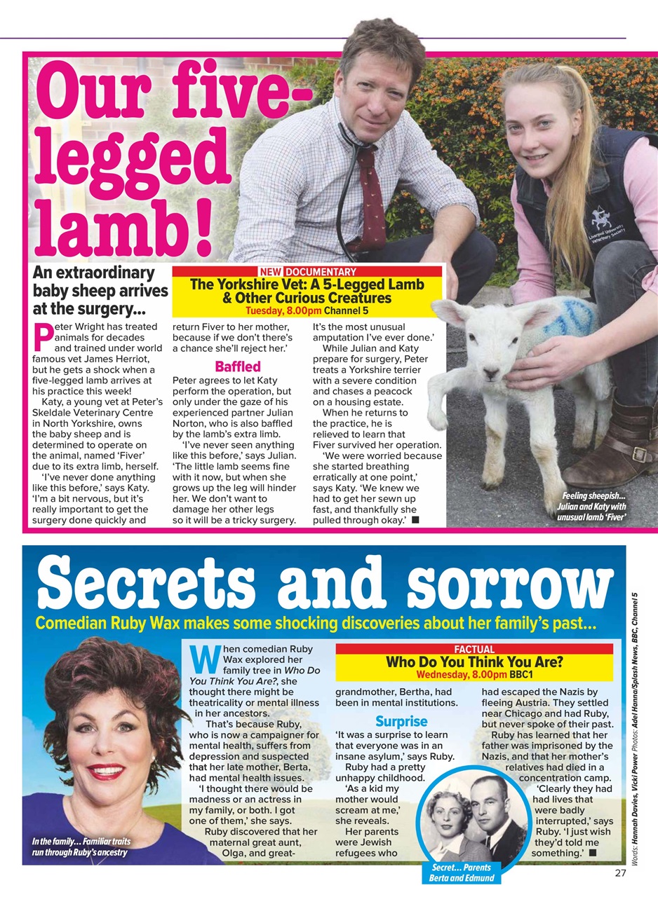 What's on TV Preview Pages