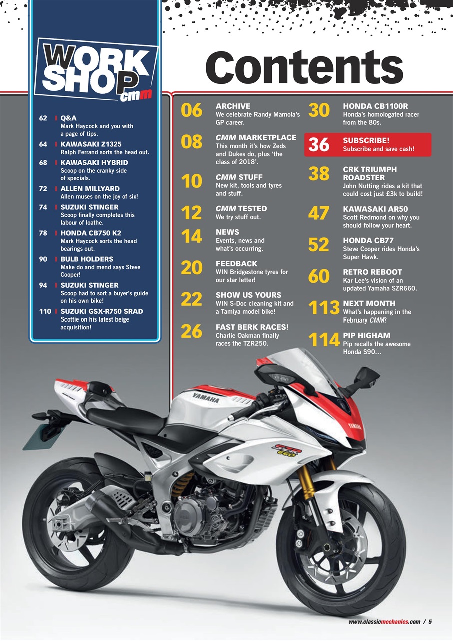 Classic Motorcycle Mechanics Preview Pages