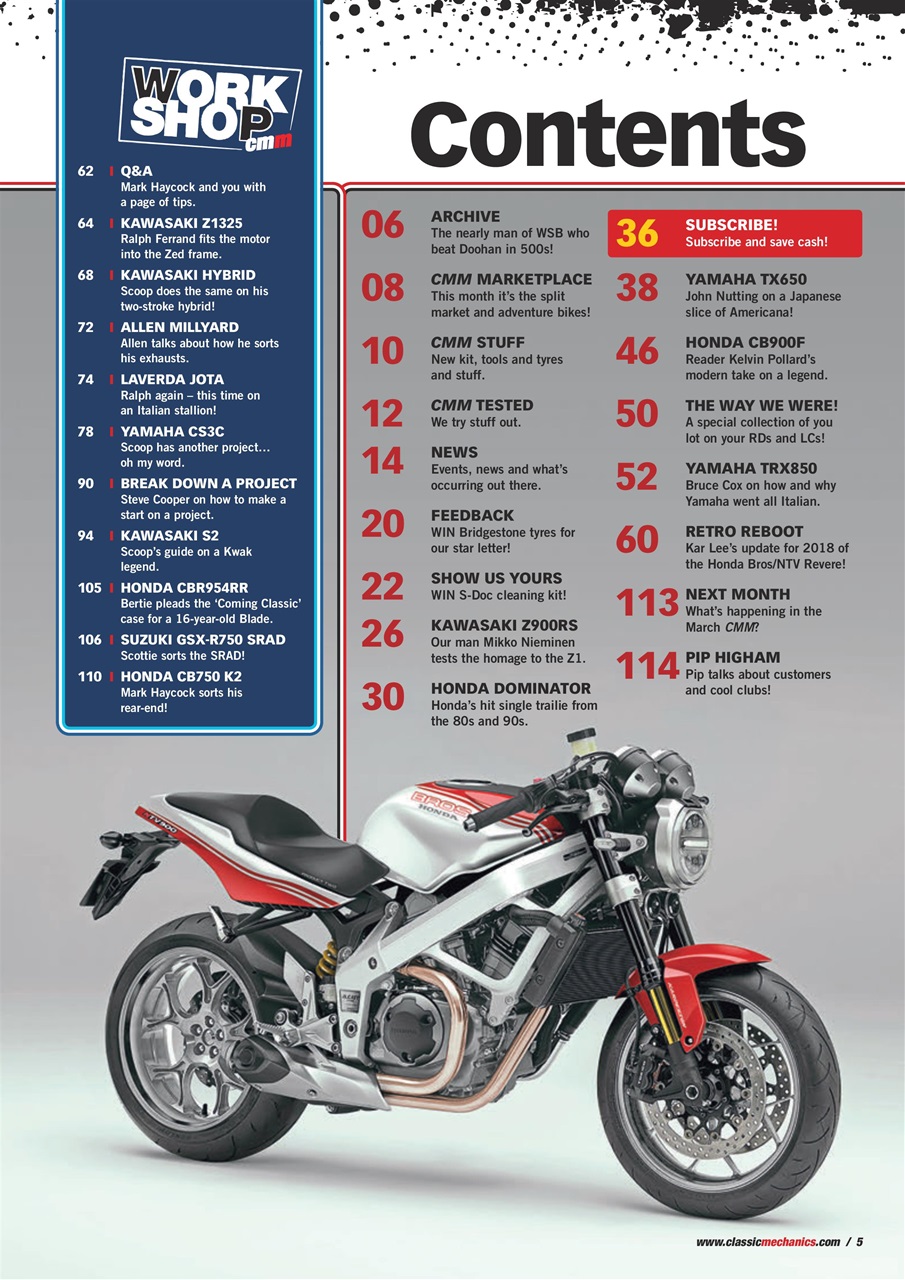 Classic Motorcycle Mechanics Preview Pages