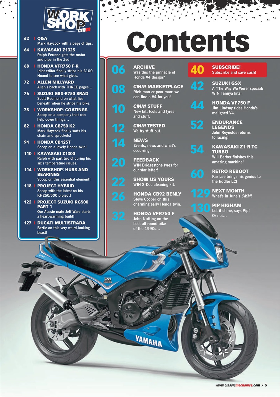 Classic Motorcycle Mechanics Preview Pages