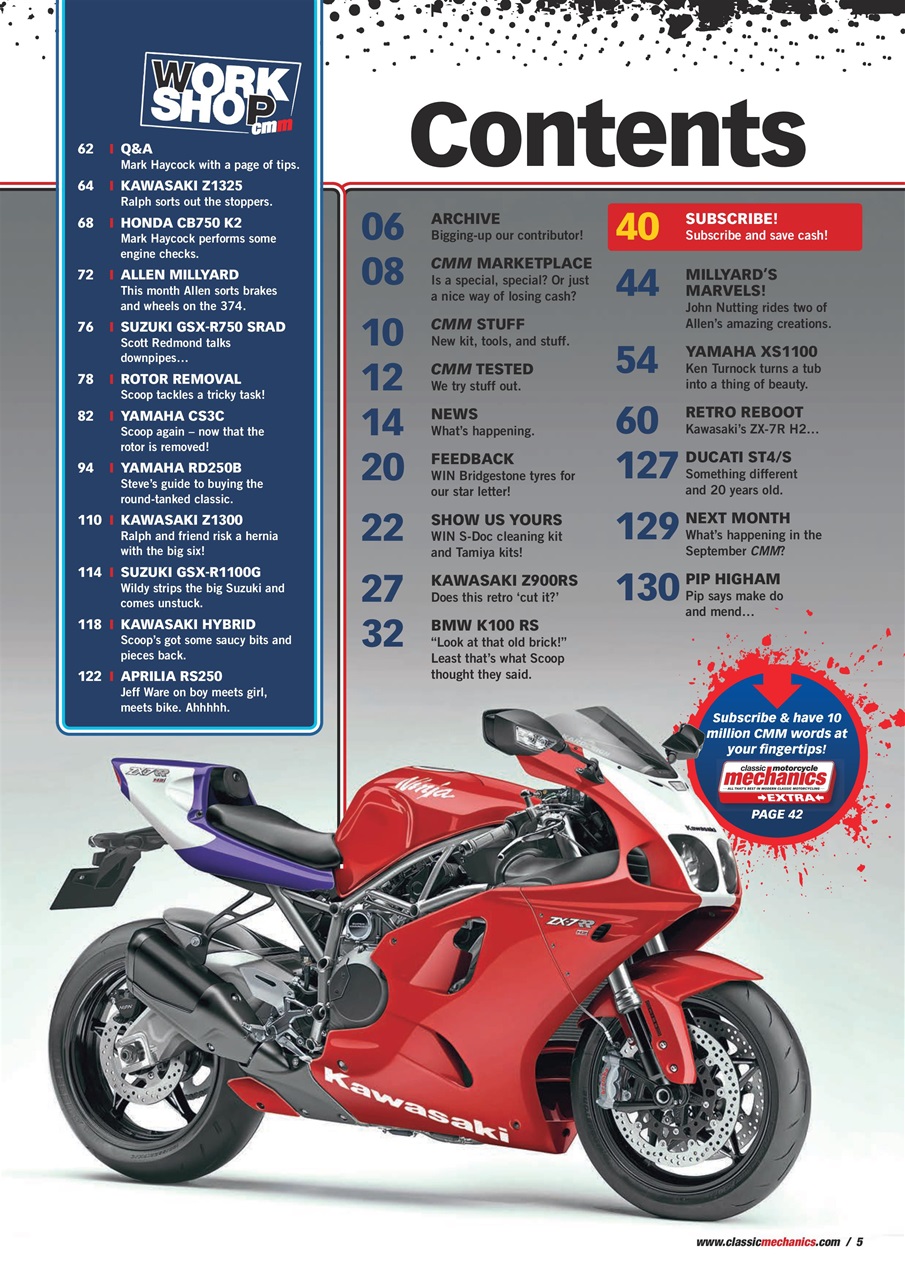 Classic Motorcycle Mechanics Preview Pages