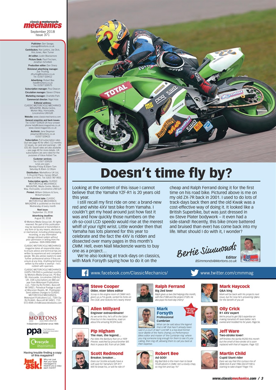 Classic Motorcycle Mechanics Preview Pages