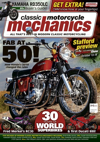 Classic Motorcycle Mechanics issue October 2018