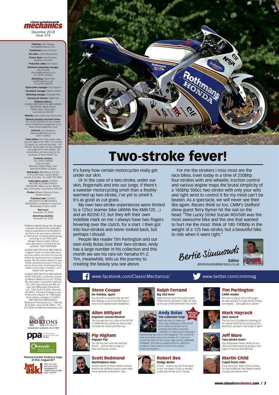 Classic Motorcycle Mechanics Preview Pages