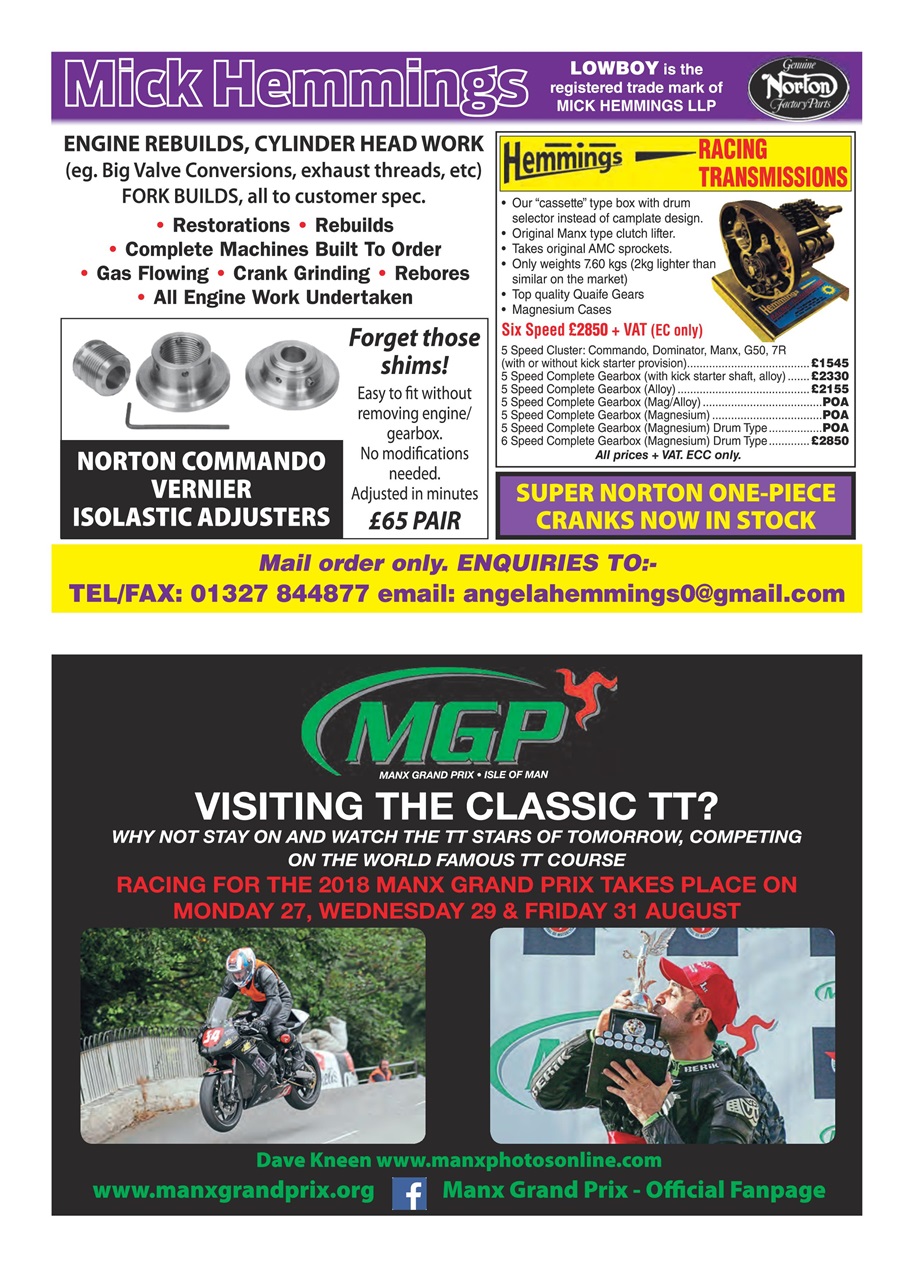 Classic Racer Preview Pages
