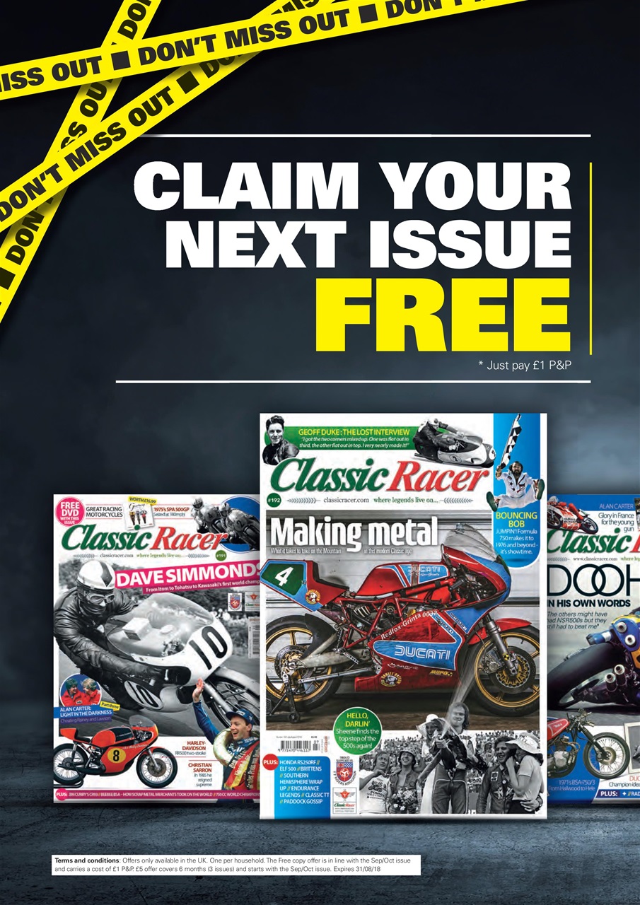 Classic Racer Preview Pages