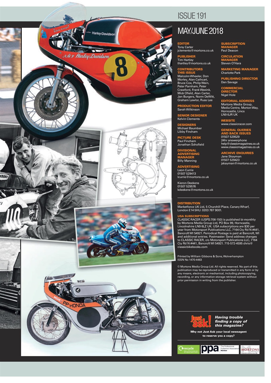 Classic Racer Preview Pages