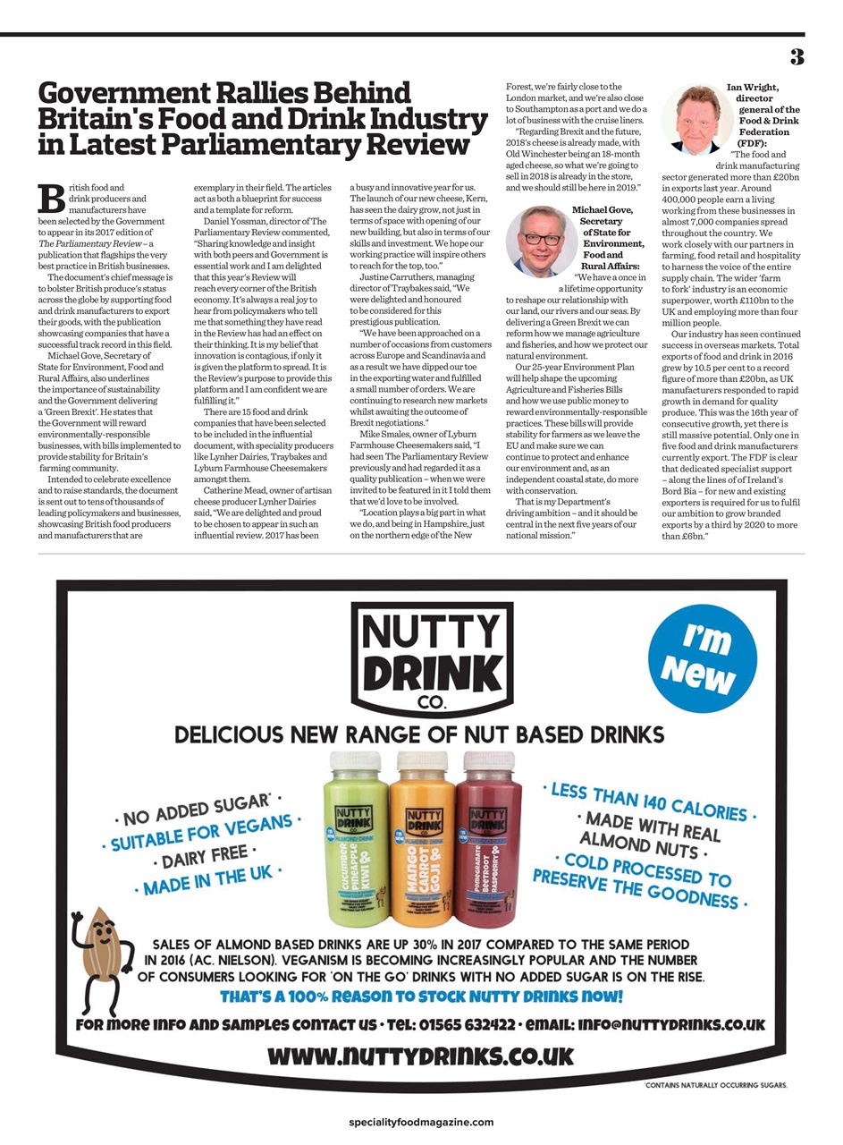 Speciality Food Preview Pages