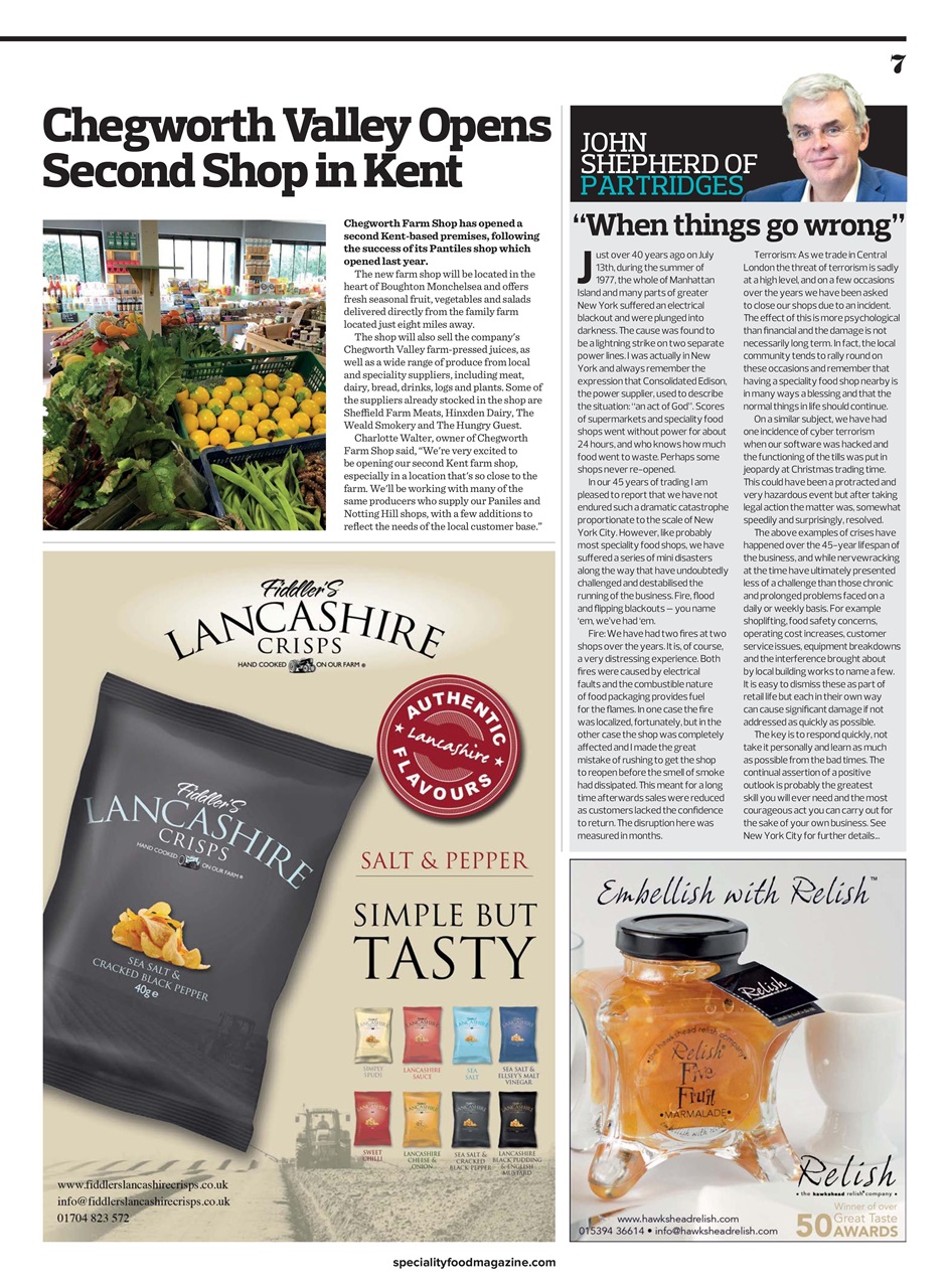Speciality Food Preview Pages