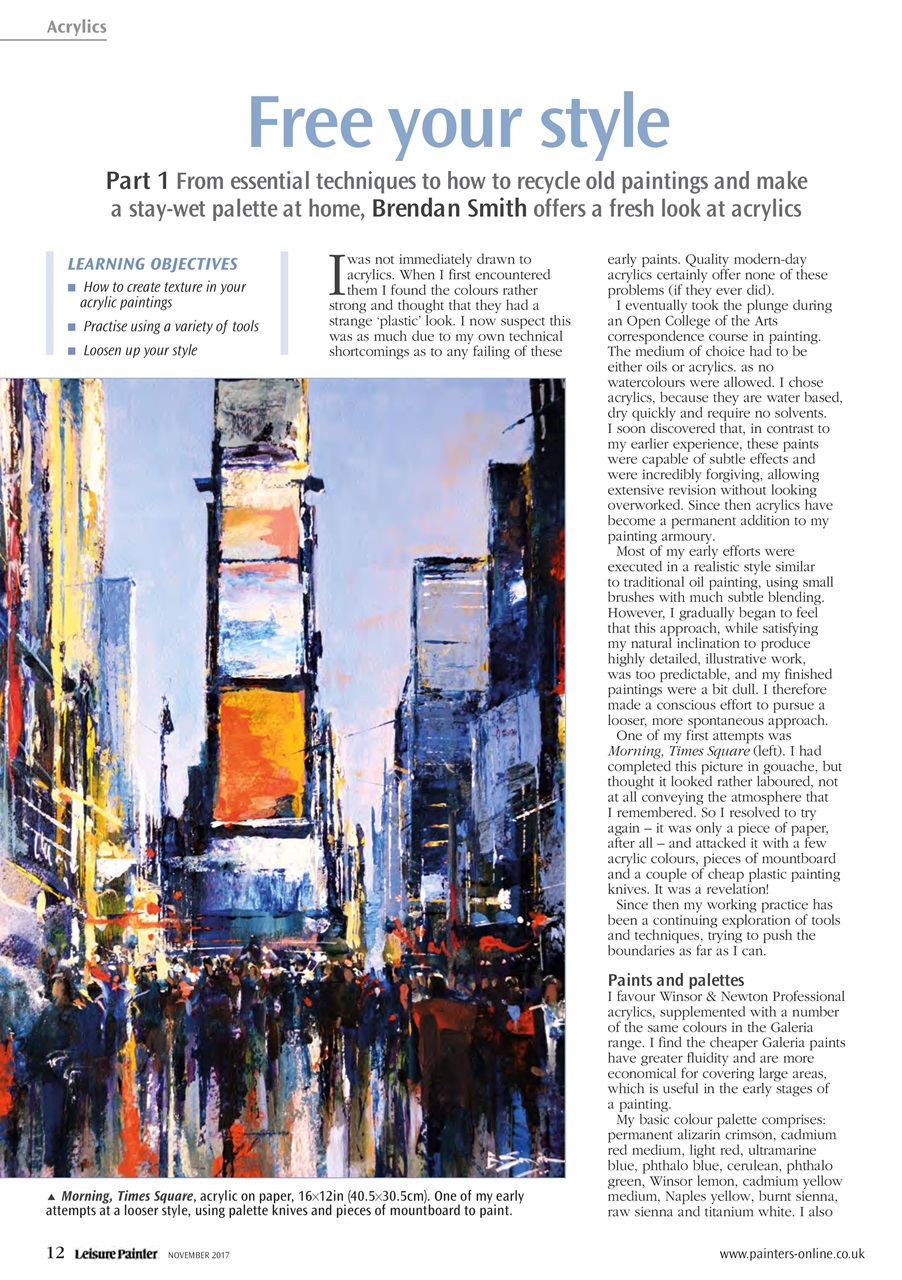 Leisure Painter & The Artist Preview Pages
