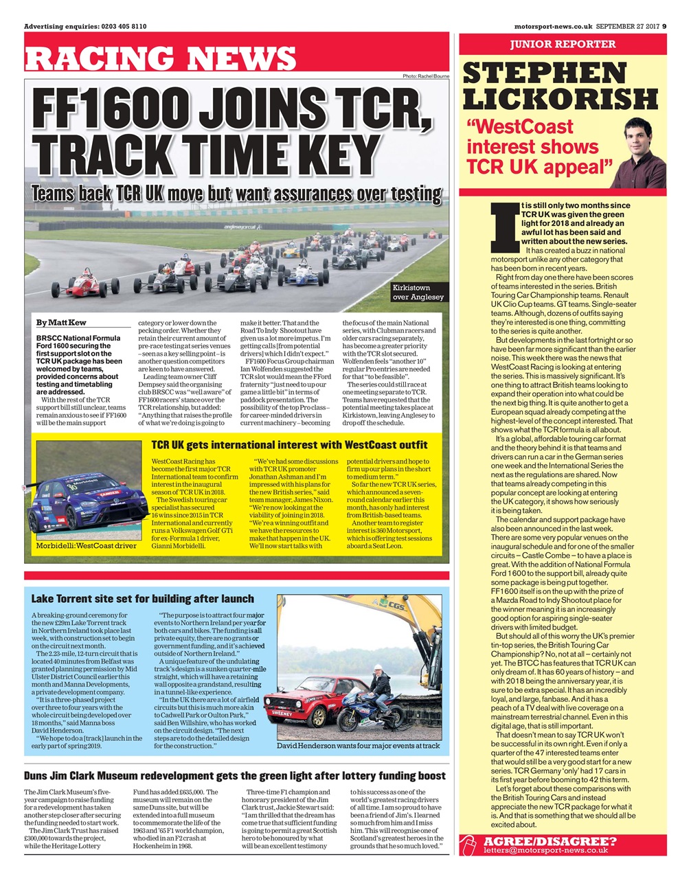 Motorsport News Preview Pages