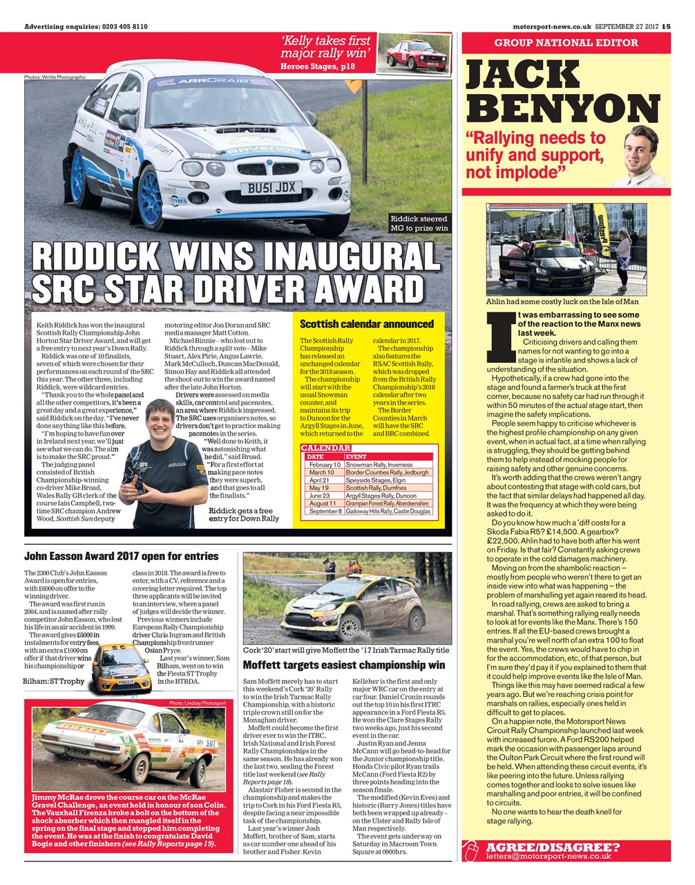 Motorsport News Preview Pages