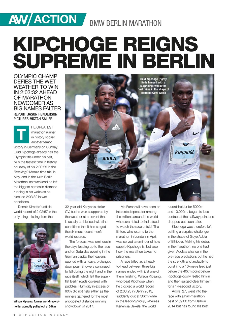 AW – Athletics Weekly Magazine Preview Pages
